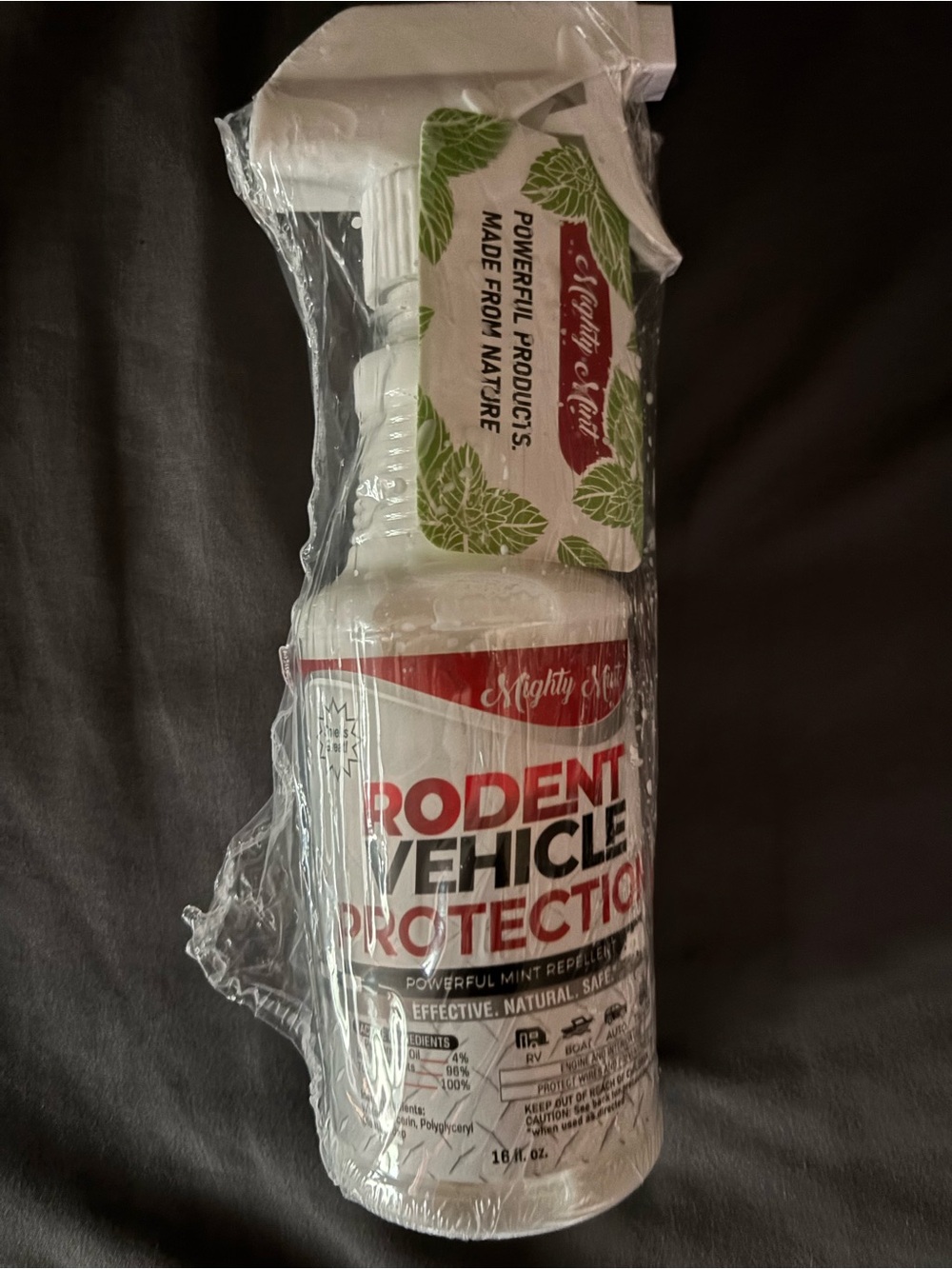 Rodent Vehicle Protection Spray — White